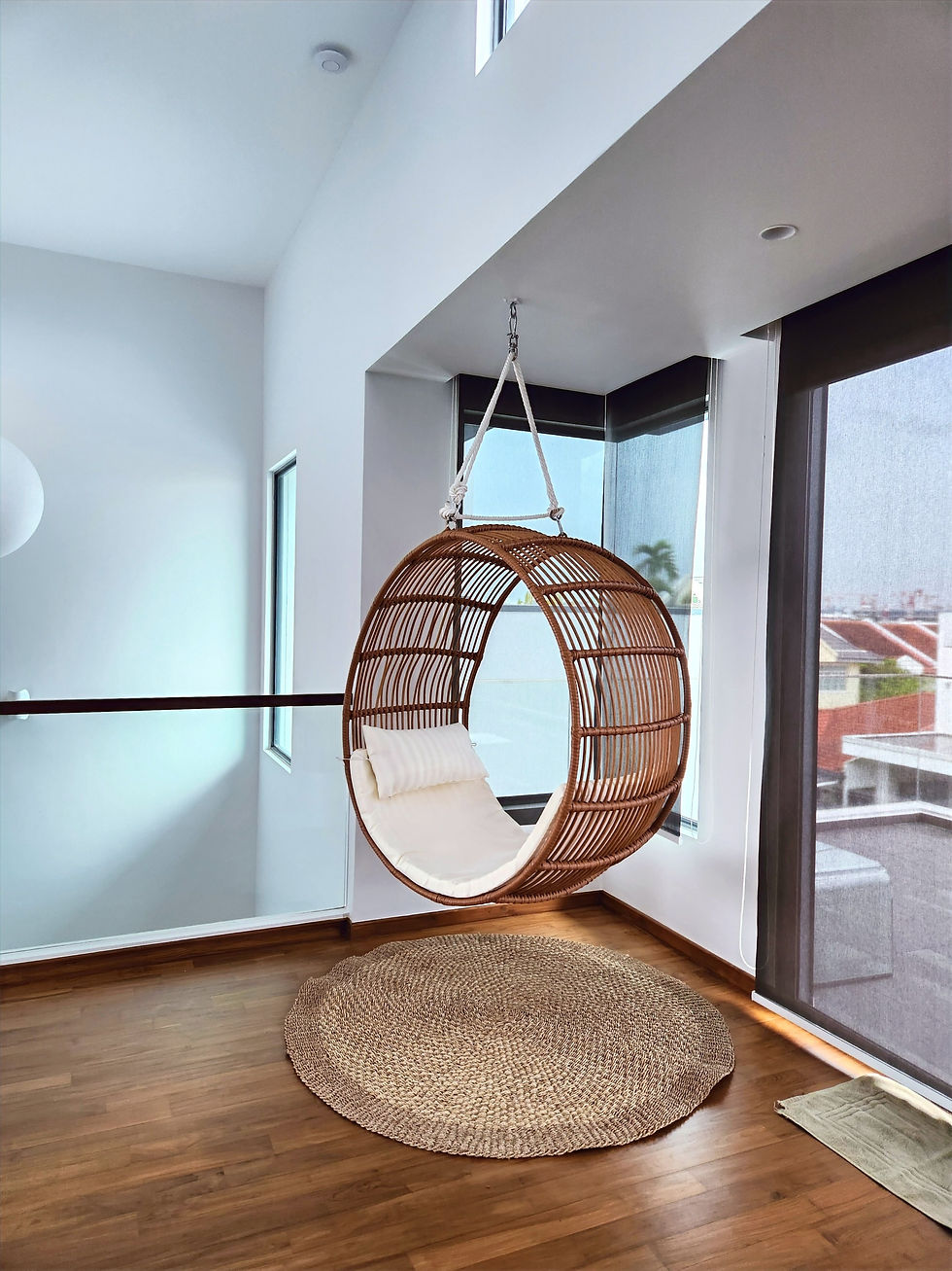 Thumbnail: [Pre-order 4-8 weeks] Island Living Patio Hanging Chair (SyntheticRattan+Metal)