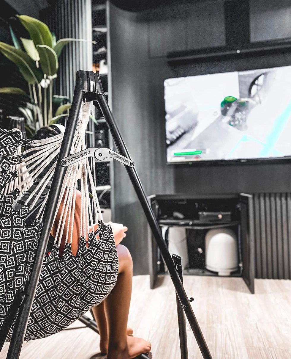 Thumbnail: Monochrome (Firm) + Luxe Swing Chair