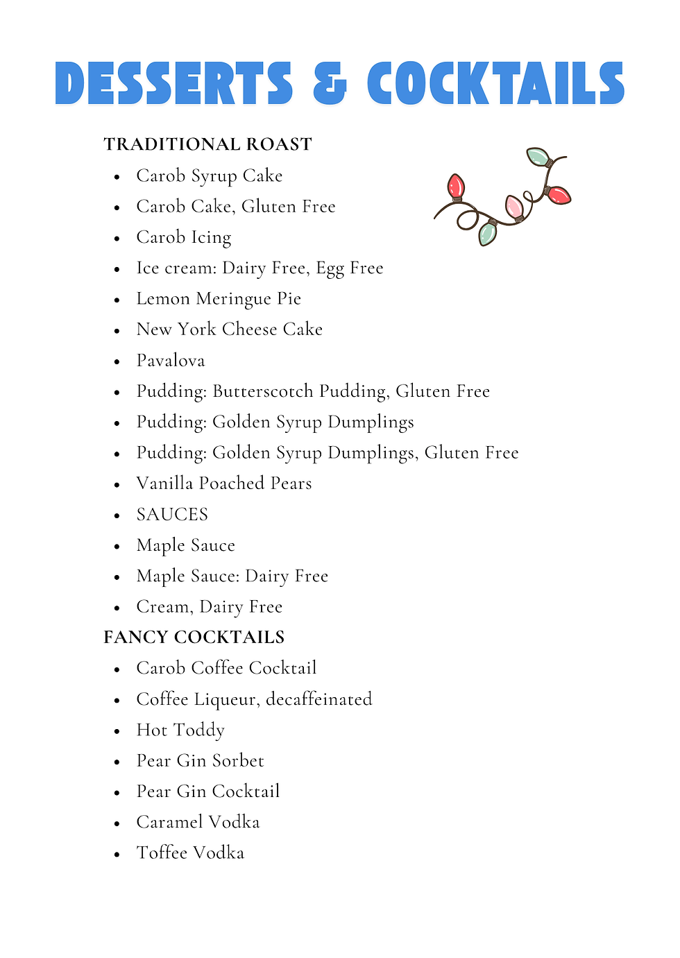 Thumbnail: Christmas Recipes: low salicylate, amine and glutamate