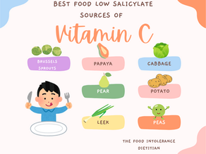 fruits and vegetables high in vitamin c but low in salicylates