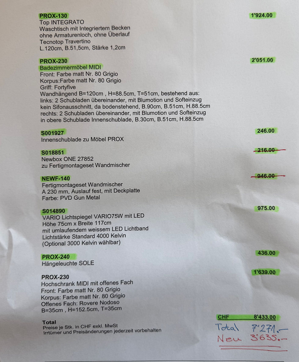 Miniaturbild: Deluxe Badmöbelset ( Listenpreis 7‘271.-)