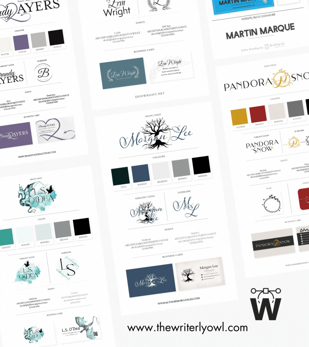 author branding samples