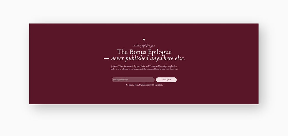romance author website template