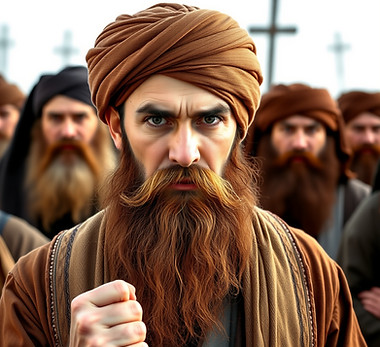 a self righteous looking stern pharisee