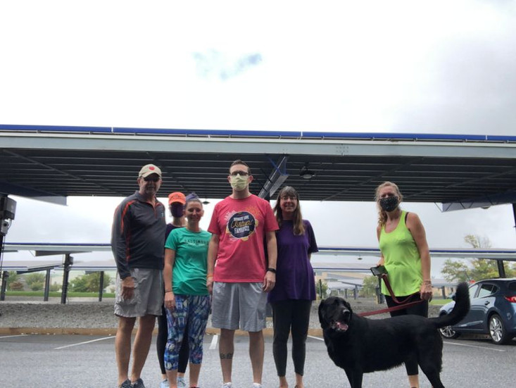 Dave with his loved ones.