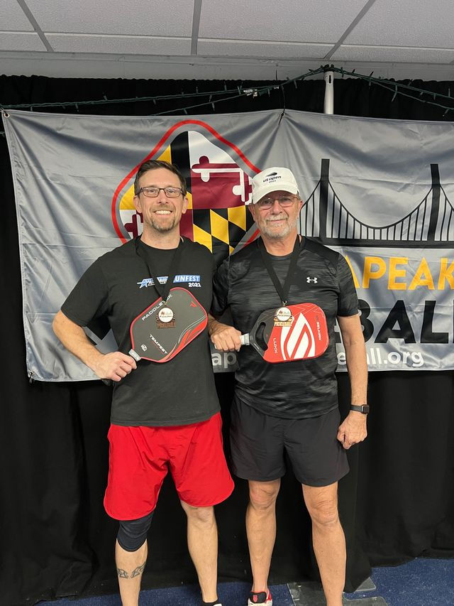 Dave representing Team Maryland at the Transplant Games of America in pickleball. 