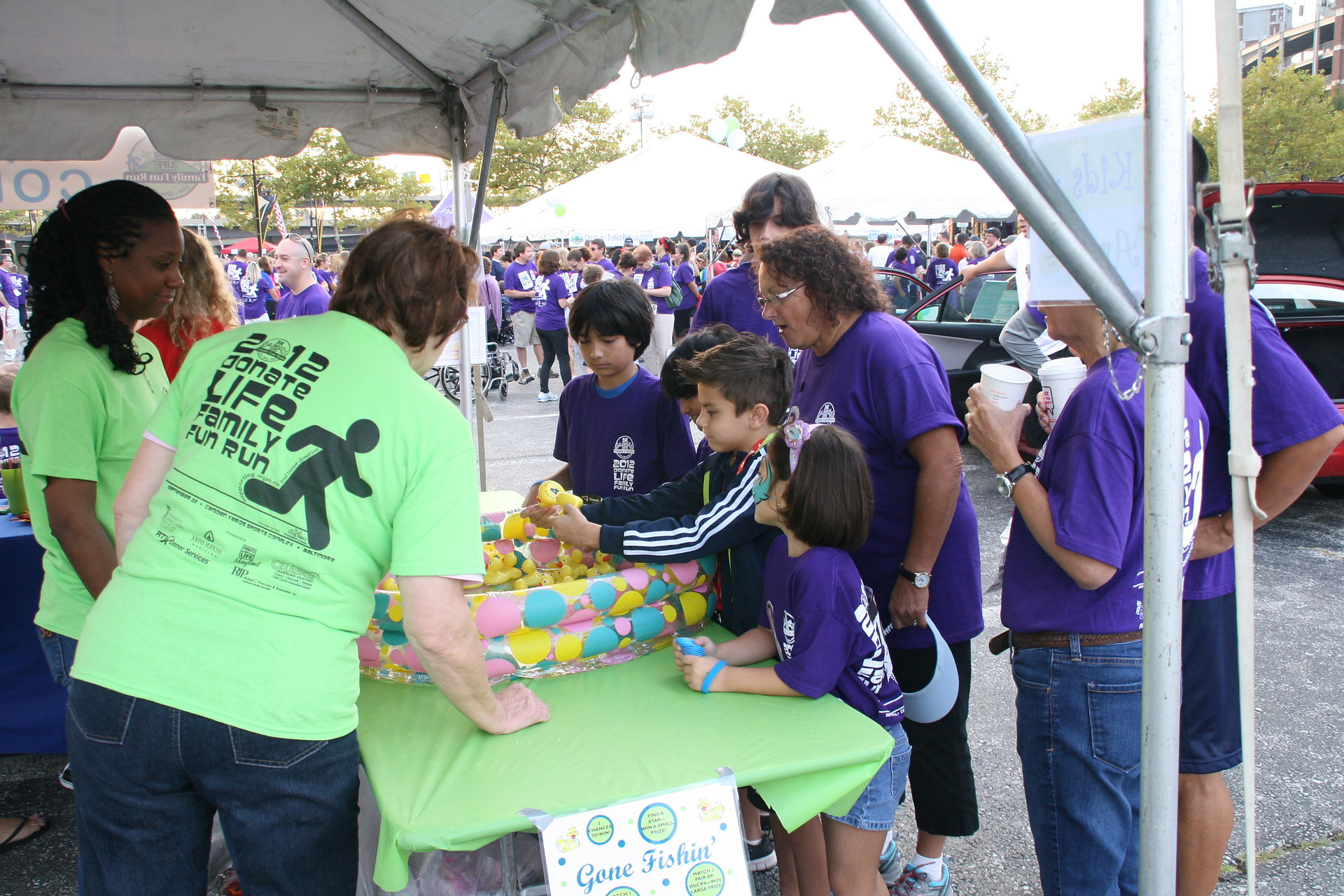 Jeannette and other members of Team Charles participate in the Annual Donate Life Fun Run games!
