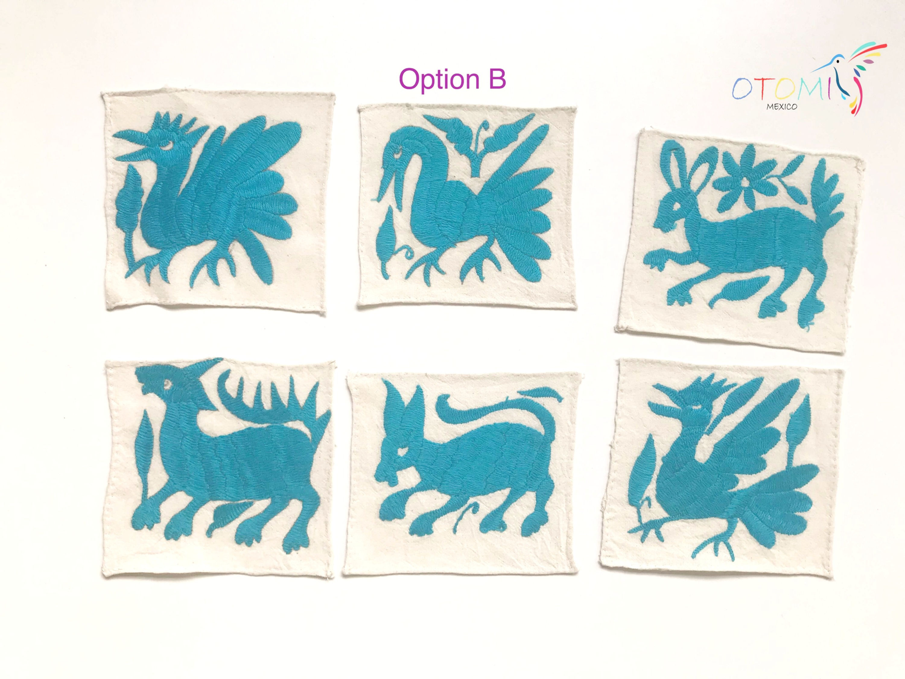 otomi coaster set in blue