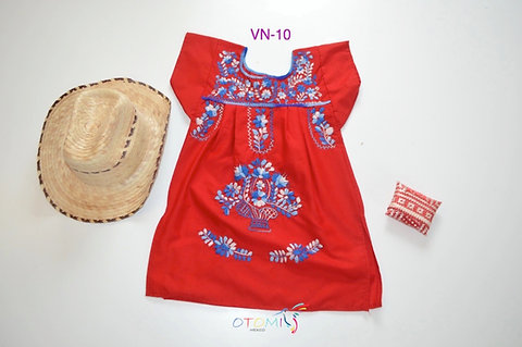red mexican dress