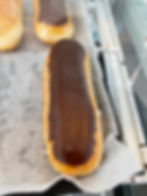 Long John/Maple bar, chocolate bar