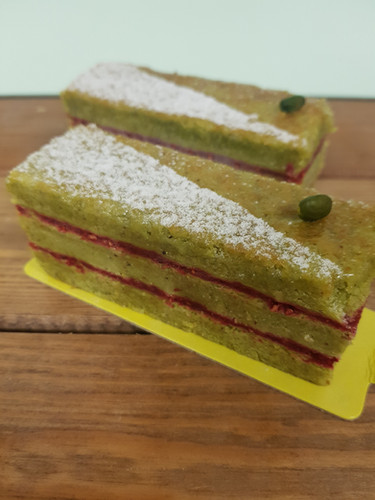 Pistachio Raspberry slice | TruffleGalway