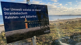Privates Feuerwerk in Boltenhagen am Strand untersagt. © B. Specht
