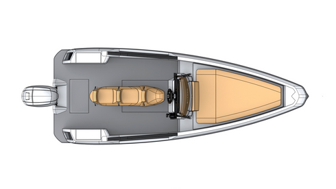 Immagine render del Saxdor 200 Sport con sedili Jockey