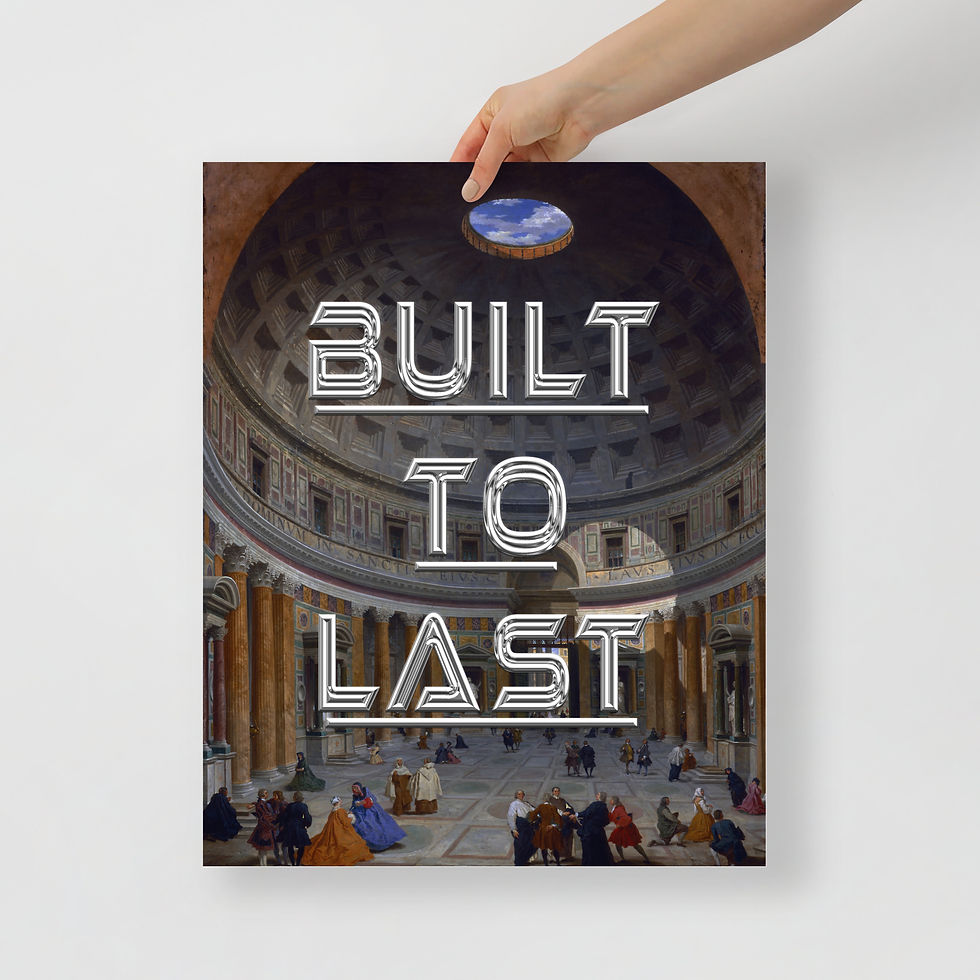 Thumbnail: Built to Last - Interior of the Pantheon, Rome - Photo Paper Poster