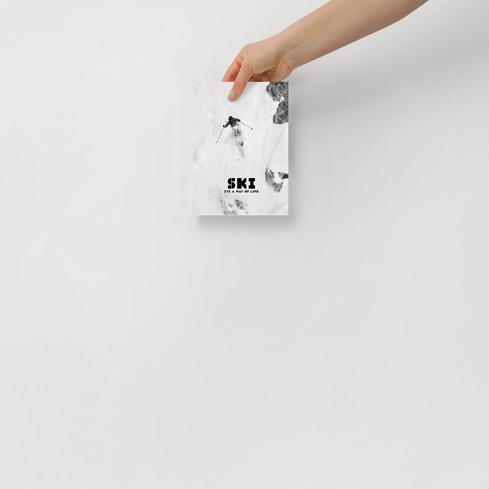 Thumbnail: SKI - It's A Way Of Life - Photo Paper Poster