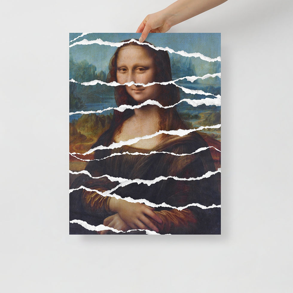 Thumbnail: Mona Rip - Leonardo da Vinci’s Mona Lisa Reimagined - Photo Paper Poster