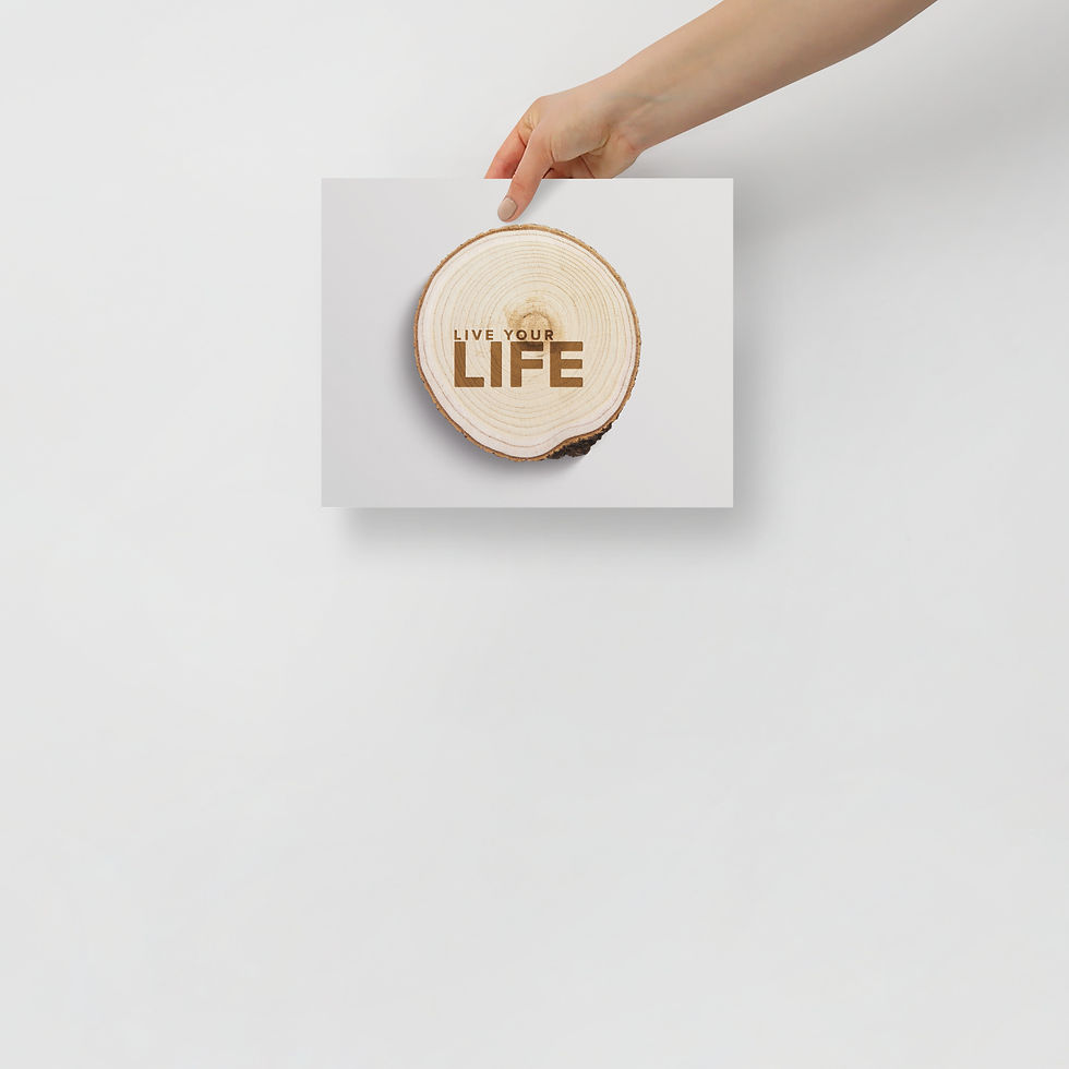 Thumbnail: Echoes of Time: Live Your Life - Photo Paper Poster