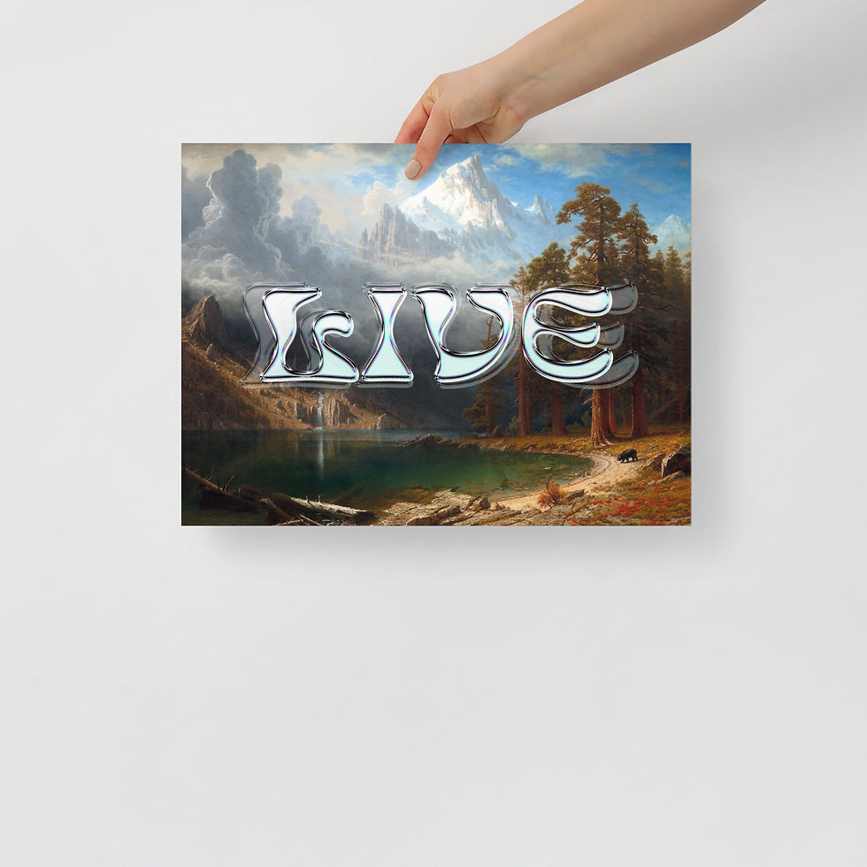 Thumbnail: LIVE - Among the Sierra Nevada, California Albert Bierstadt - Photo Paper Poster