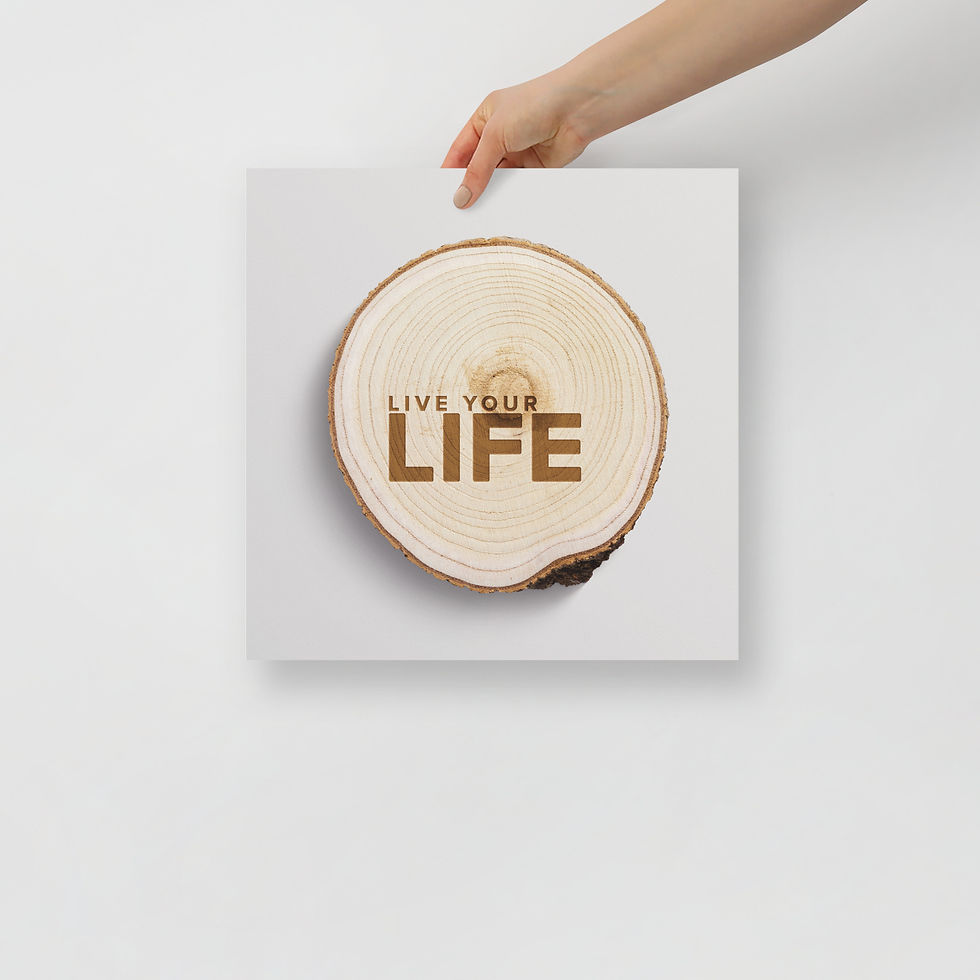 Thumbnail: Echoes of Time: Live Your Life - Photo Paper Poster