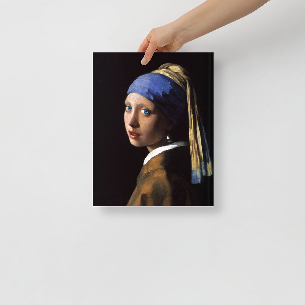 Thumbnail: Girl with the Blue Eyes - Girl With a Pearl Earring - Photo Paper Poster