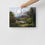 Thumbnail: Row Through the Realm – Lake Landscape with Castle Ruins – Photo Paper Poster