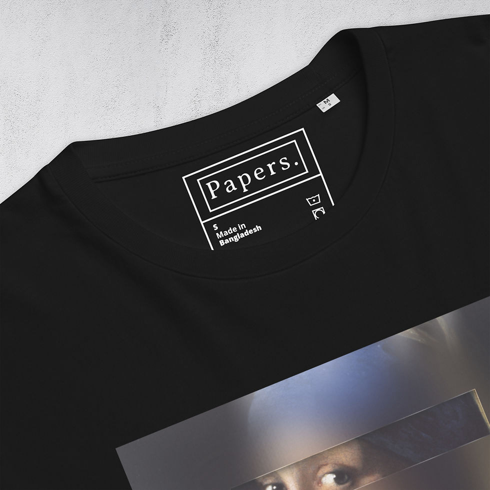 Thumbnail: A New Gaze: Girl with a Pearl Earring – Organic Cotton T-Shirt