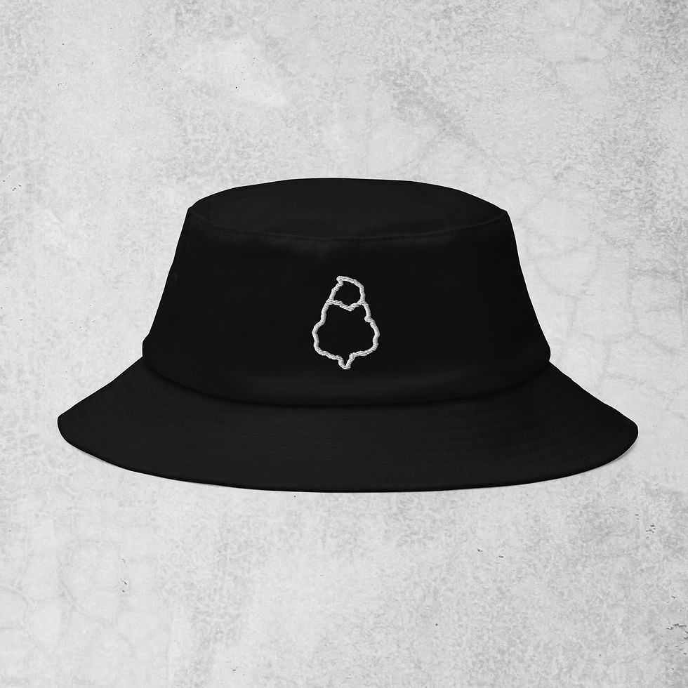 Ben Budshot Outline Logo Embroidered Old School Bucket Hat