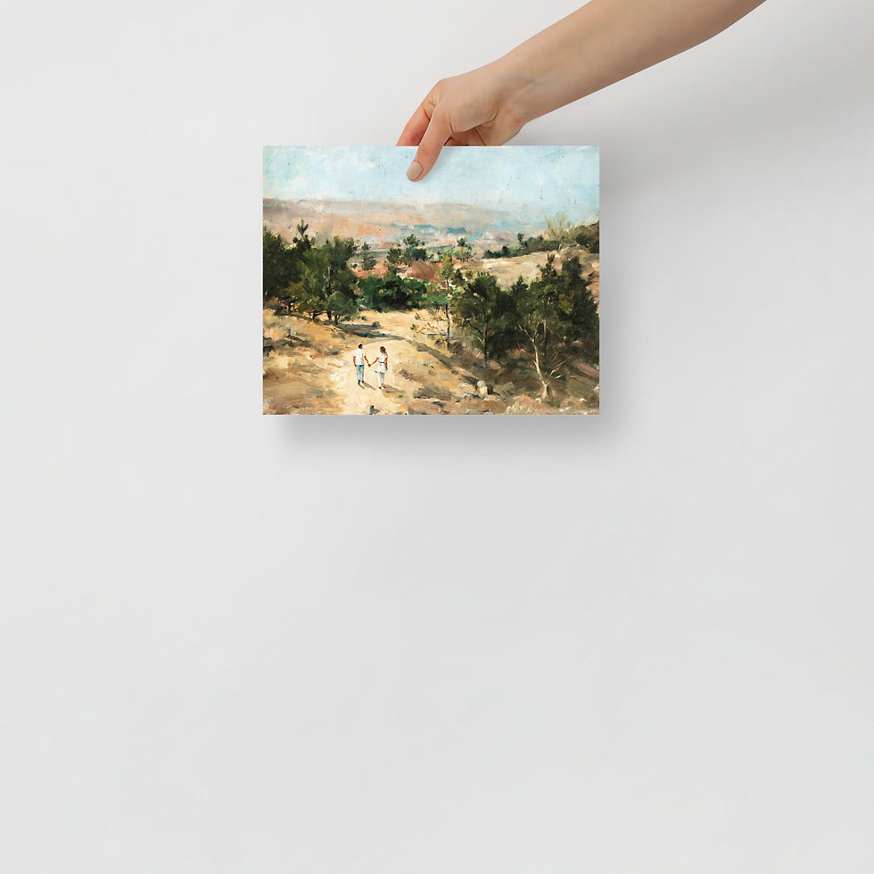 Thumbnail: Walk Into Forever – Landscape with Figures (late 1800s) – Photo Paper Poster