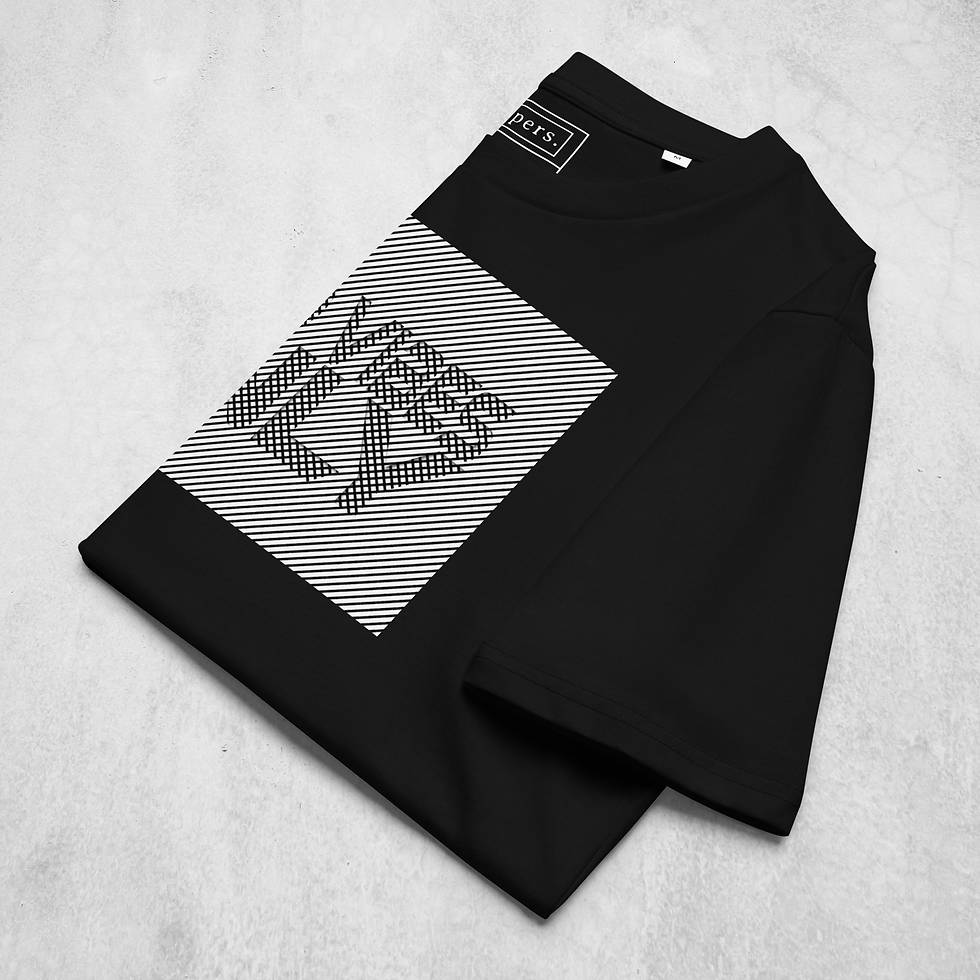 Thumbnail: Good Vibes Only - Optical Illusion Minimalist - Organic Cotton T-Shirt