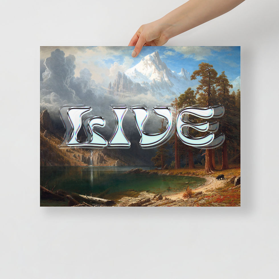 Thumbnail: LIVE - Among the Sierra Nevada, California Albert Bierstadt - Photo Paper Poster