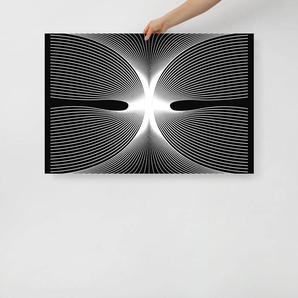 Thumbnail: Lines of Infinity: Three Landscape - Photo Paper Poster