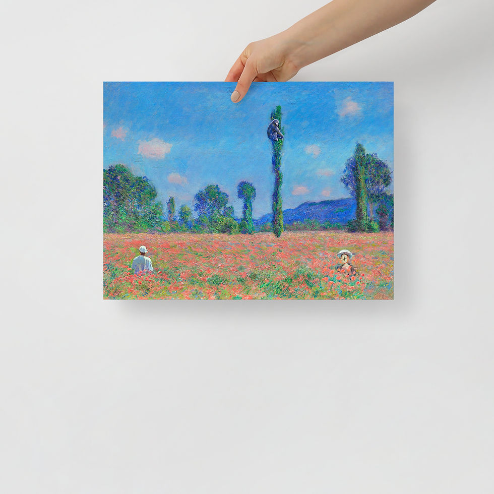 Thumbnail: Peace in Bloom – Poppy Field by Claude Monet – Photo Paper Poster