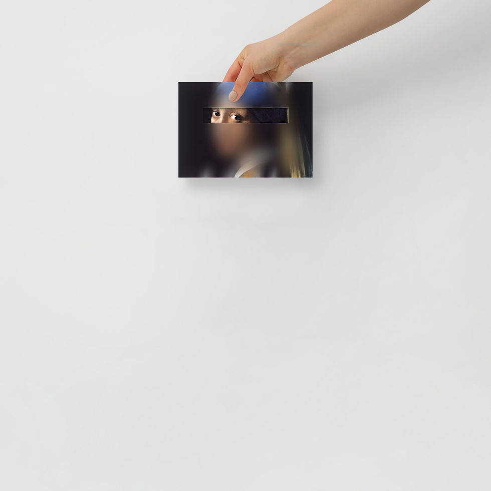 Thumbnail: A New Gaze: Girl with a Pearl Earring - Photo Paper Poster