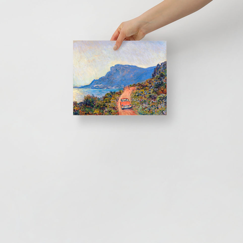 Thumbnail: Coastal Escape – La Corniche near Monaco – Photo Paper Poster