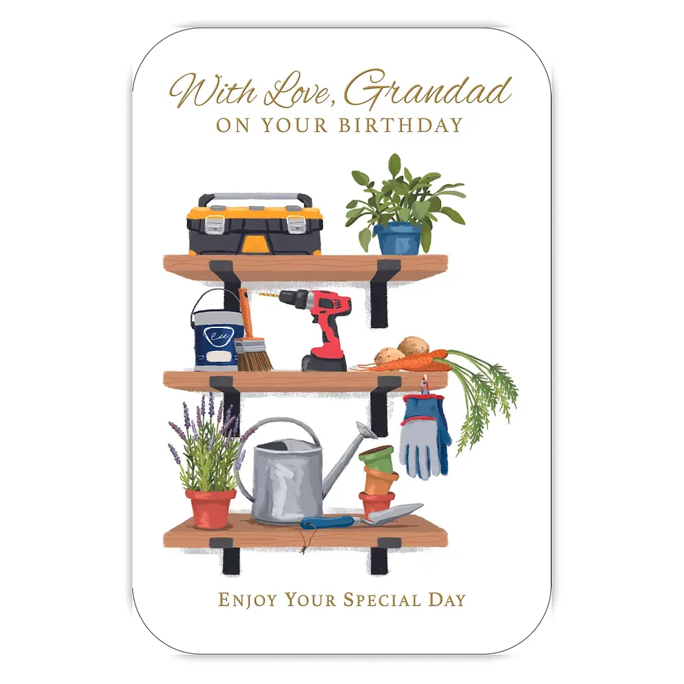Birthday card: With love Grandad, Enjoy your special day