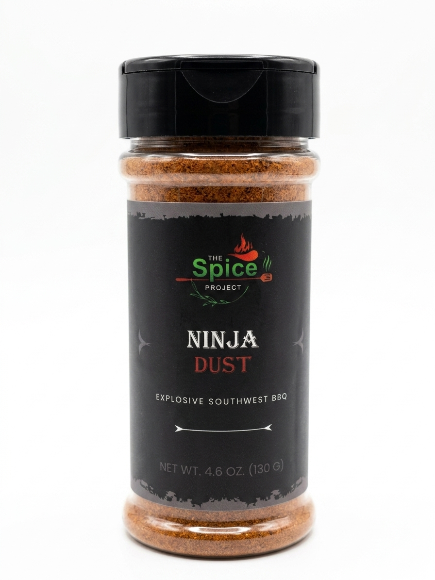 Ninja Dust Southwest BBQ seasoning bottle by The Spice Project