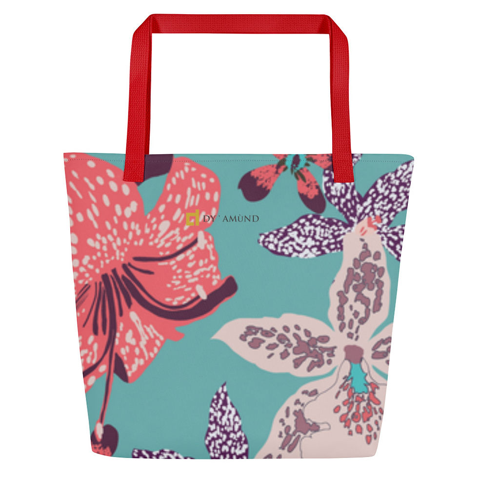 Thumbnail: All-Over Print Large Tote Bag w/ Pocket