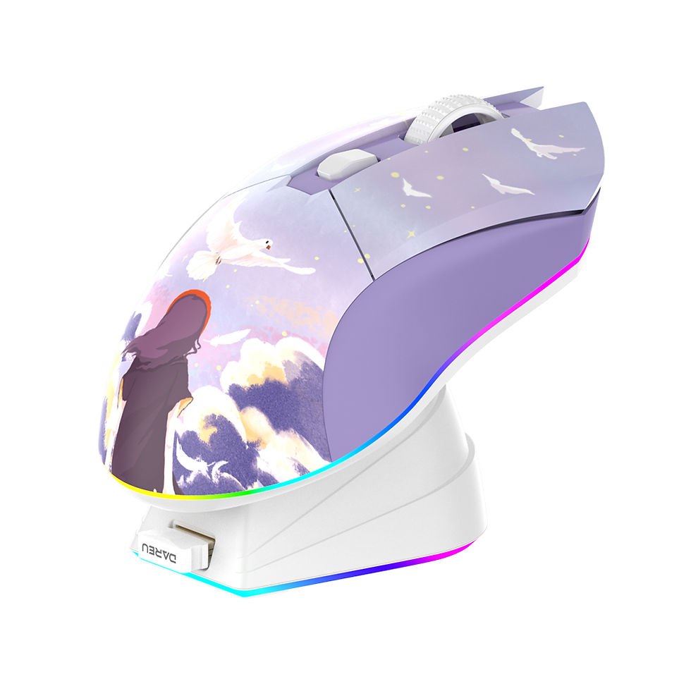 Thumbnail: DAREU RGB Wireless Wired Gaming Mouse 930mAh