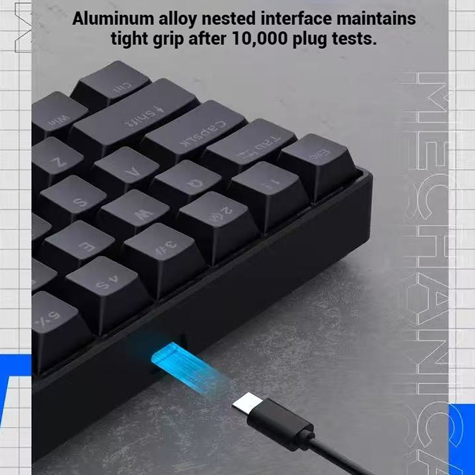 Thumbnail: 61-Key RGB Red Switch Mechanical Gaming Keyboard
