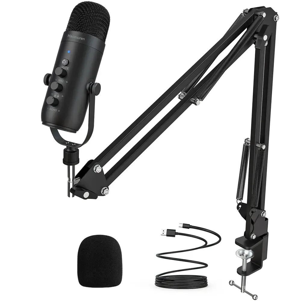 Haomuren Professional USB Streaming Microphone Kit