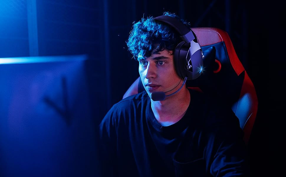 Thumbnail: Tri-Mode Wireless Gaming Headset with Detachable Mic