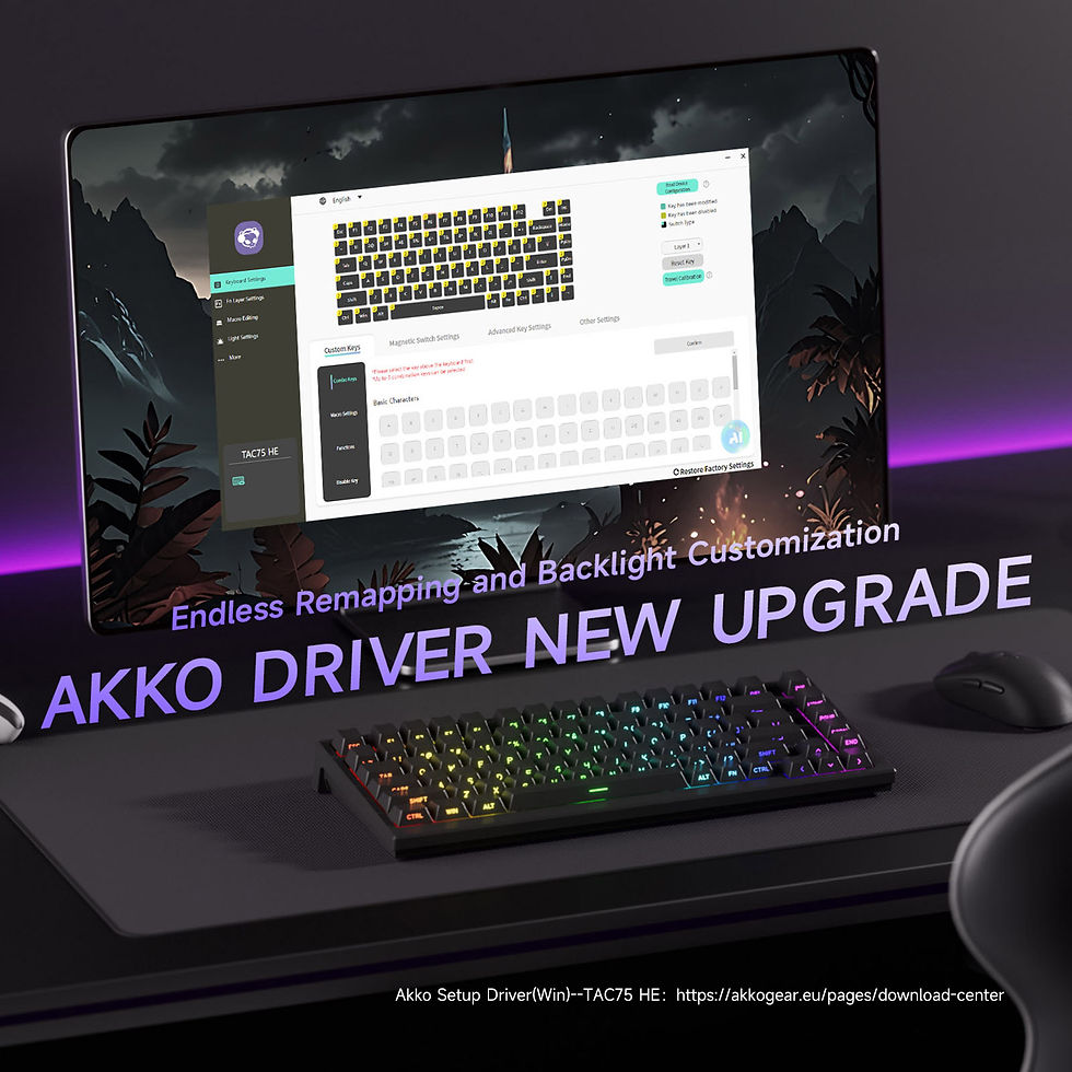 Thumbnail: AKKO TAC75 HE Magnetic Switch Gaming Keyboard