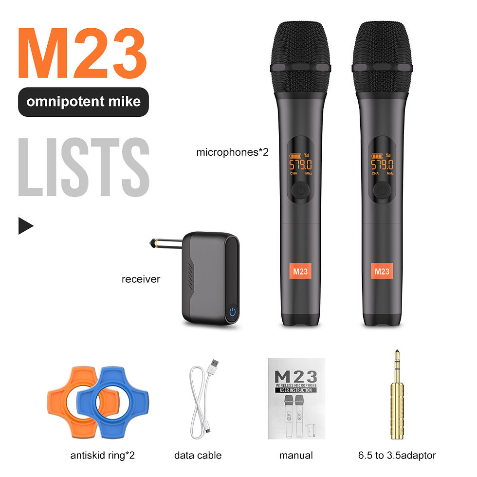 Thumbnail: M23 UHF Wireless Karaoke Microphone System