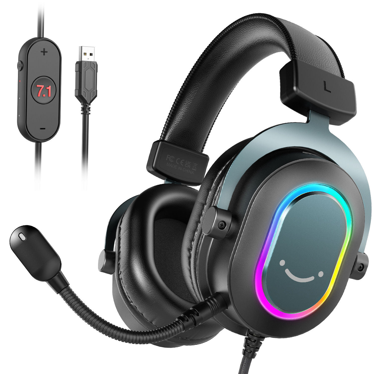Fifine RGB 7.1 Surround Gaming Headset