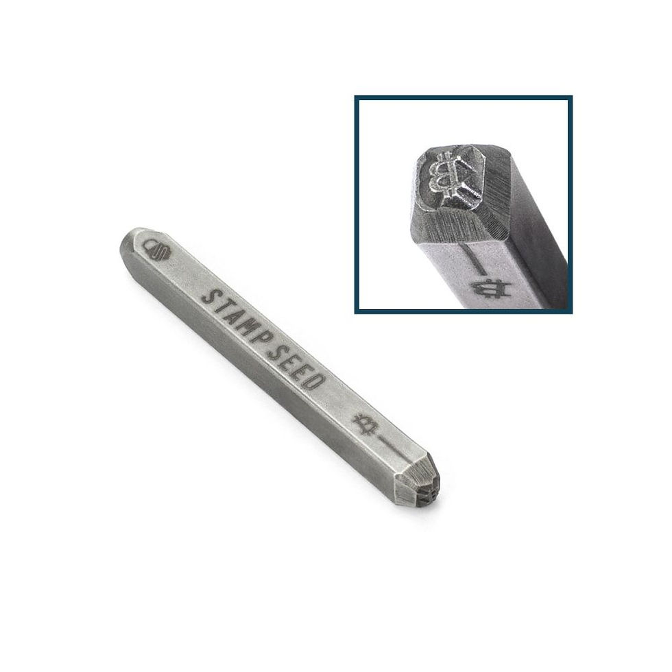 Stamp seed tool with "STAMP SEED" text, essential context with QuickBit.