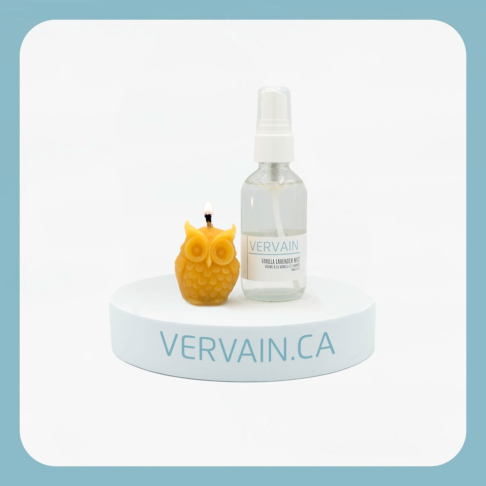 Thumbnail: Reiki-Infused Natural Beeswax ‘T’ light Owl and Mist