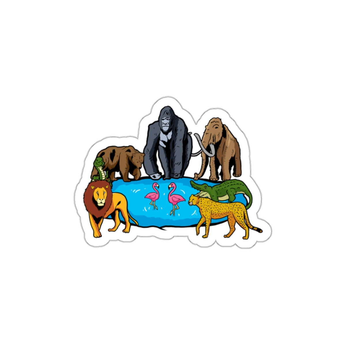 WATERING HOLE STICKER
