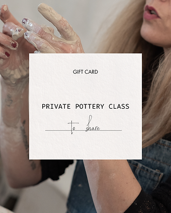 Gift Crad-regalo originale- sessioni private di ceramica a napoli