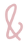 & sign in pink