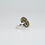 Thumbnail: Onyx and Cz's vintage ring 925 sterling silver and some brass details